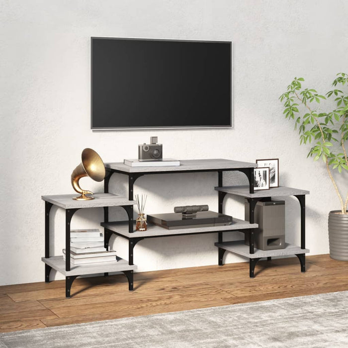 Comodă TV, gri sonoma, 117x35x52 cm, lemn prelucrat - WALTI WALTI
