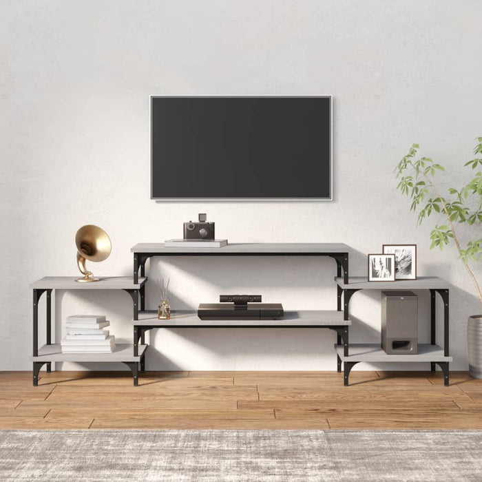 Dulap TV, gri sonoma, 157x35x52 cm, lemn prelucrat - WALTI WALTI
