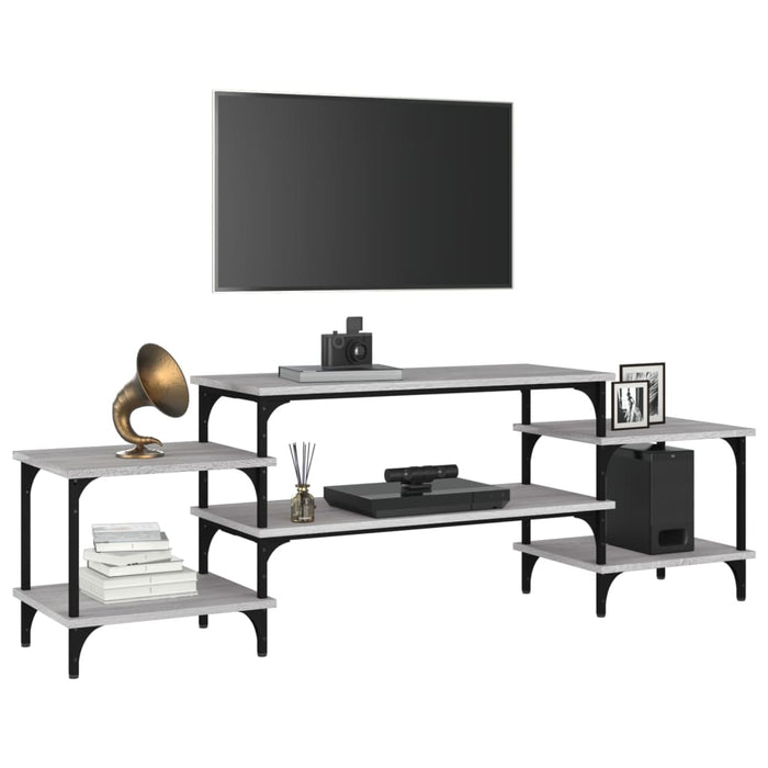 Dulap TV, gri sonoma, 157x35x52 cm, lemn prelucrat - WALTI WALTI