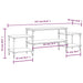 Dulap TV, gri sonoma, 157x35x52 cm, lemn prelucrat - WALTI WALTI