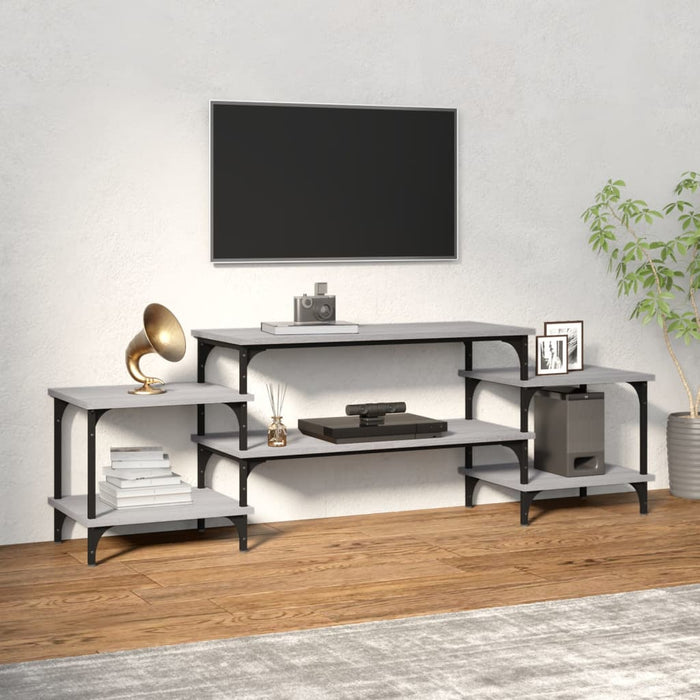 Dulap TV, gri sonoma, 157x35x52 cm, lemn prelucrat - WALTI WALTI