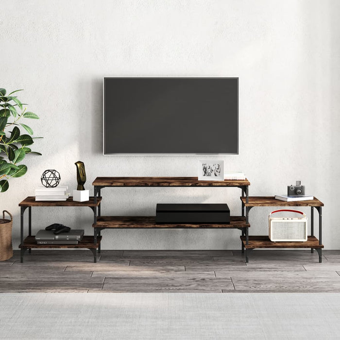 Comodă TV, stejar afumat, 197x35x52 cm, lemn prelucrat - WALTI WALTI
