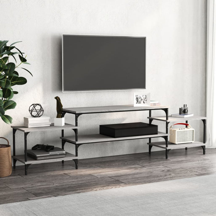 Dulap TV, gri sonoma, 197x35x52 cm, lemn prelucrat - WALTI WALTI