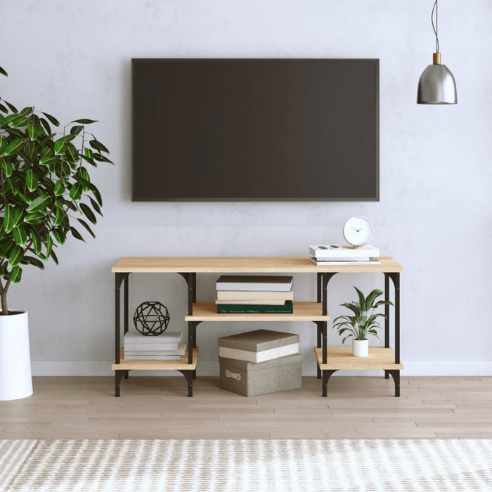 Comodă TV, stejar sonoma, 102x35x45,5 cm, lemn prelucrat - WALTI WALTI