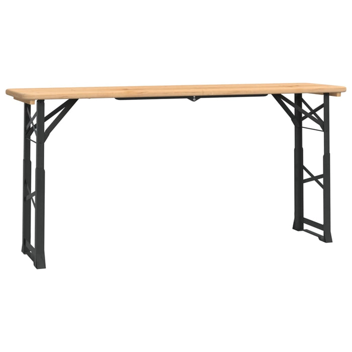 Masă pliabilă pentru bere 170x50x75/105 cm, lemn masiv de brad - WALTI WALTI