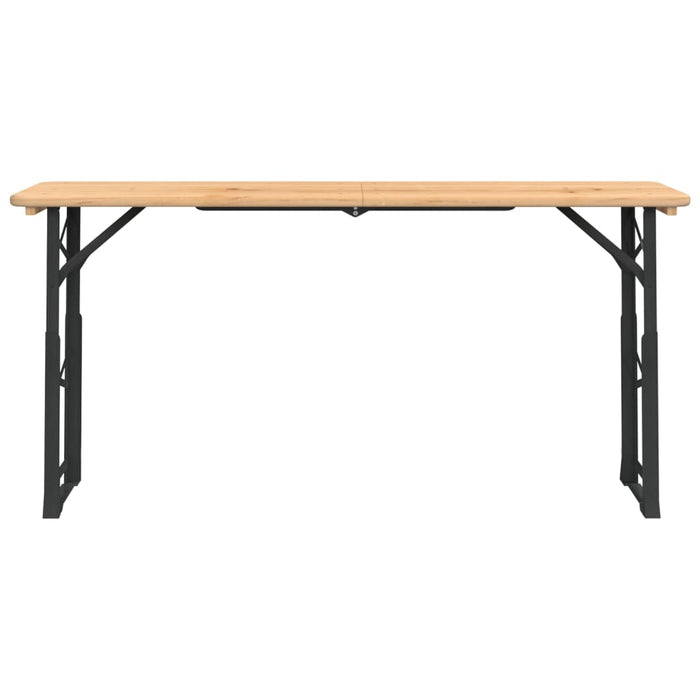 Masă pliabilă pentru bere 170x50x75/105 cm, lemn masiv de brad - WALTI WALTI