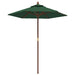 Umbrelă de soare de grădină stâlp din lemn, verde, 196x231 cm - WALTI WALTI