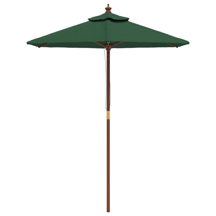 Umbrelă de soare de grădină stâlp din lemn, verde, 196x231 cm - WALTI WALTI