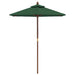 Umbrelă de soare de grădină stâlp din lemn, verde, 196x231 cm - WALTI WALTI