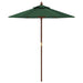 Umbrelă de soare de grădină stâlp din lemn, verde, 196x231 cm - WALTI WALTI