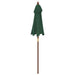 Umbrelă de soare de grădină stâlp din lemn, verde, 196x231 cm - WALTI WALTI
