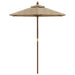 Umbrelă de soare de grădină stâlp din lemn gri taupe 196x231 cm - WALTI WALTI