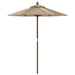 Umbrelă de soare de grădină stâlp din lemn gri taupe 196x231 cm - WALTI WALTI