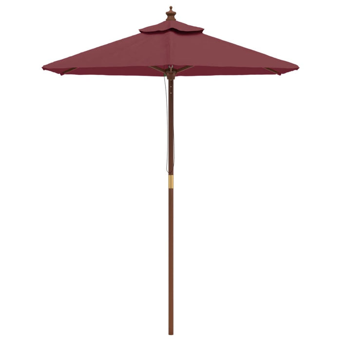Umbrelă soare de grădină stâlp din lemn, roșu bordo, 196x231 cm - WALTI WALTI