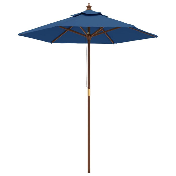 Umbrelă de soare de grădină stâlp din lemn, albastru 196x231 cm - WALTI WALTI