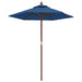 Umbrelă de soare de grădină stâlp din lemn, albastru 196x231 cm - WALTI WALTI