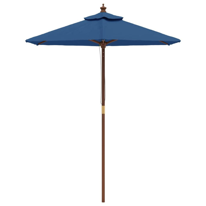 Umbrelă de soare de grădină stâlp din lemn, albastru 196x231 cm - WALTI WALTI