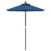 Umbrelă de soare de grădină stâlp din lemn, albastru 196x231 cm - WALTI WALTI