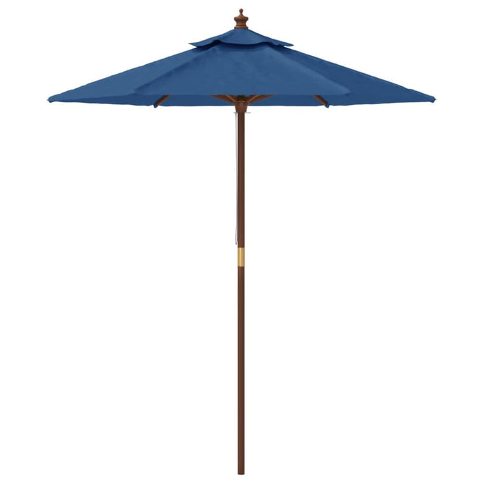 Umbrelă de soare de grădină stâlp din lemn, albastru 196x231 cm - WALTI WALTI