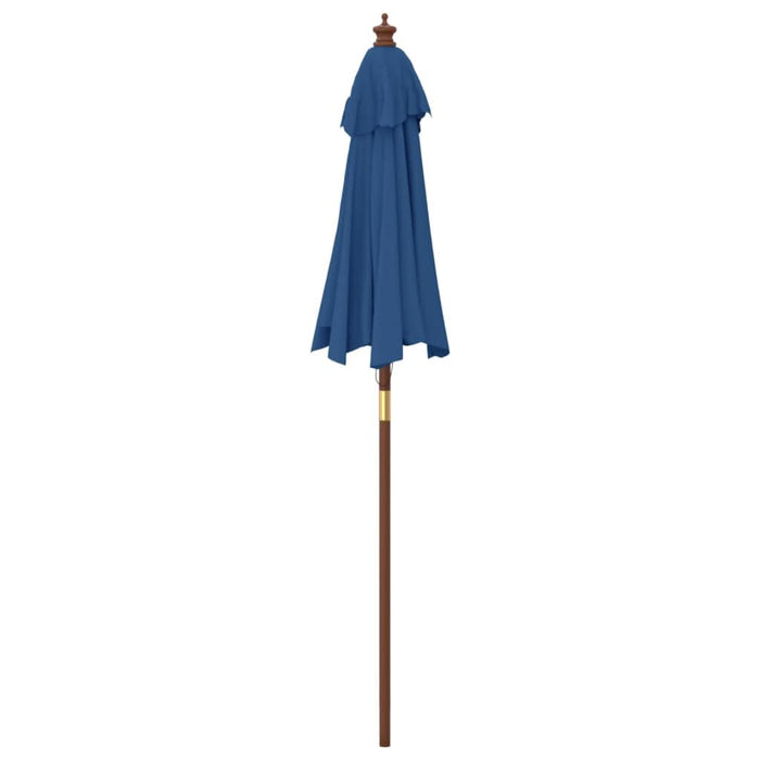 Umbrelă de soare de grădină stâlp din lemn, albastru 196x231 cm - WALTI WALTI