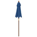 Umbrelă de soare de grădină stâlp din lemn, albastru 196x231 cm - WALTI WALTI