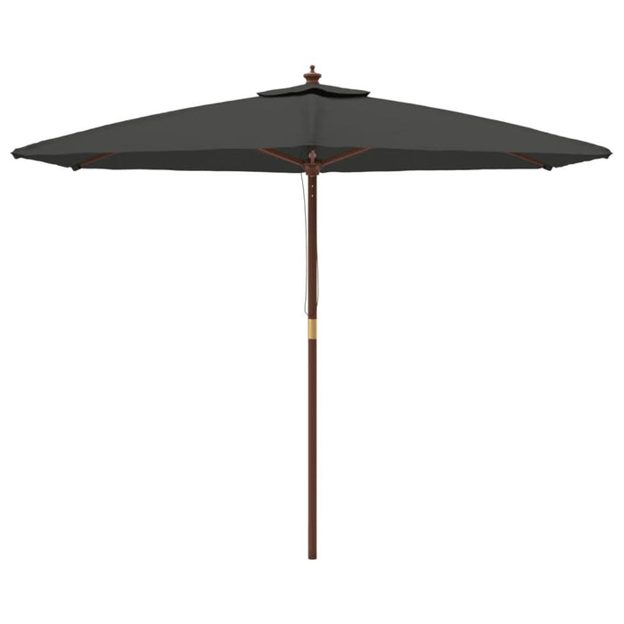Umbrelă de soare de grădină stâlp din lemn, antracit, 299x240cm - WALTI WALTI