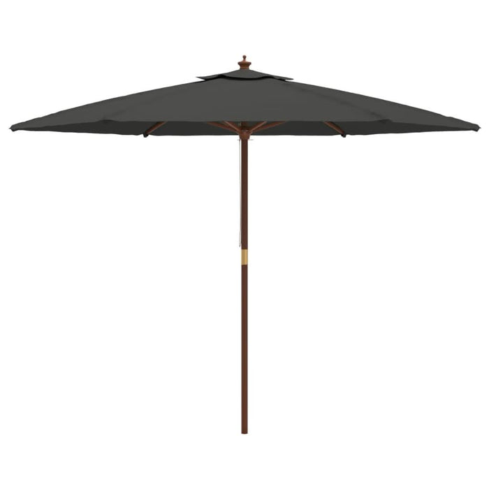 Umbrelă de soare de grădină stâlp din lemn, antracit, 299x240cm - WALTI WALTI