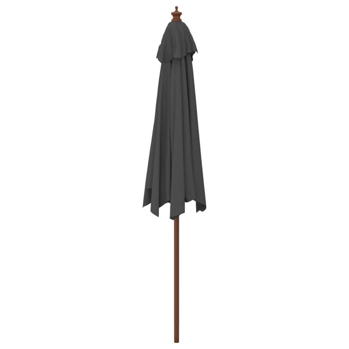 Umbrelă de soare de grădină stâlp din lemn, antracit, 299x240cm - WALTI WALTI
