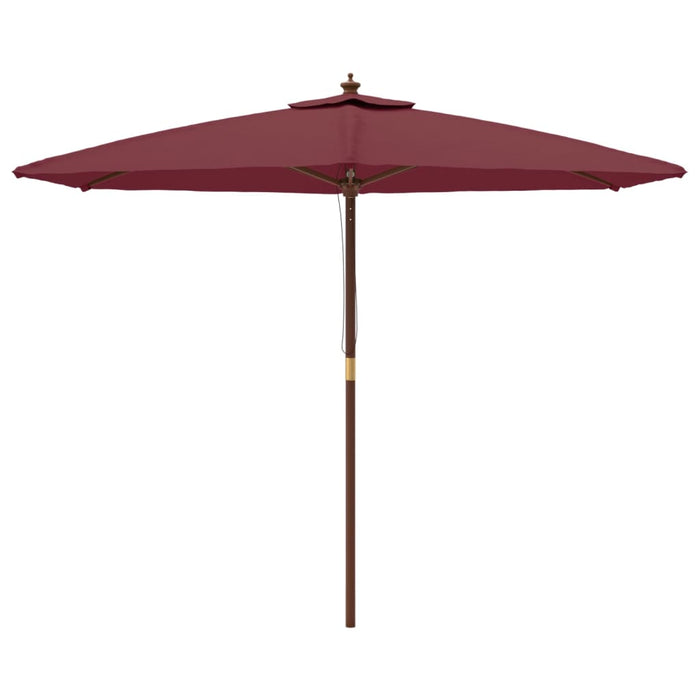 Umbrelă soare de grădină stâlp din lemn, roșu bordo, 299x240 cm - WALTI WALTI