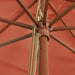Umbrelă de soare de grădină stâlp din lemn cărămiziu 400x273 cm - WALTI WALTI