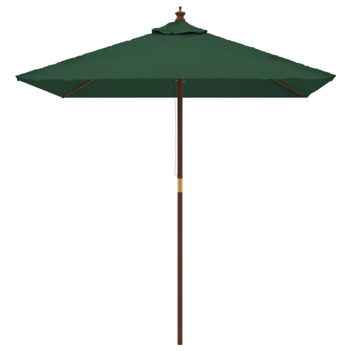 Umbrelă soare de grădină stâlp din lemn verde 198x198x231 cm - WALTI WALTI