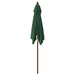 Umbrelă soare de grădină stâlp din lemn verde 198x198x231 cm - WALTI WALTI