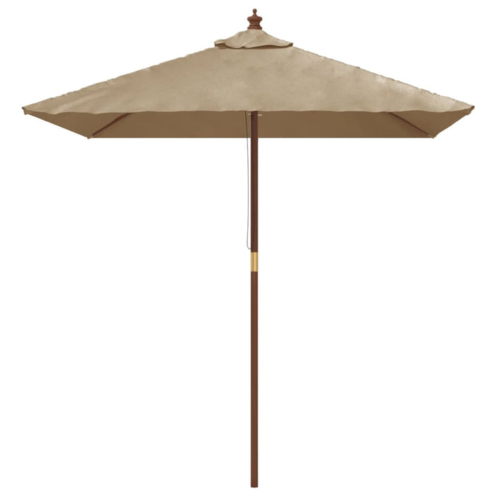 Umbrelă soare de grădină stâlp din lemn taupe 198x198x231 cm - WALTI WALTI