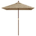 Umbrelă soare de grădină stâlp din lemn taupe 198x198x231 cm - WALTI WALTI