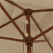 Umbrelă soare de grădină stâlp din lemn taupe 198x198x231 cm - WALTI WALTI