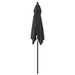 Umbrelă soare de grădină stâlp din lemn negru 198x198x231 cm - WALTI WALTI
