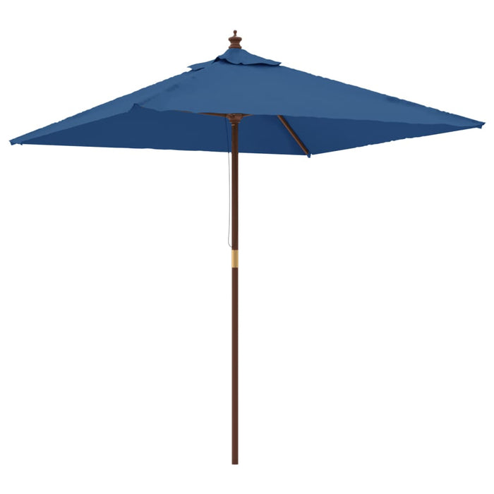 Umbrelă de grădină stâlp din lemn, albastru azur 198x198x231 cm - WALTI WALTI