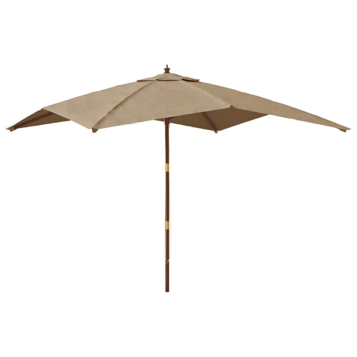 Umbrelă de grădină stâlp din lemn, taupe, 300x300x273 cm - WALTI WALTI