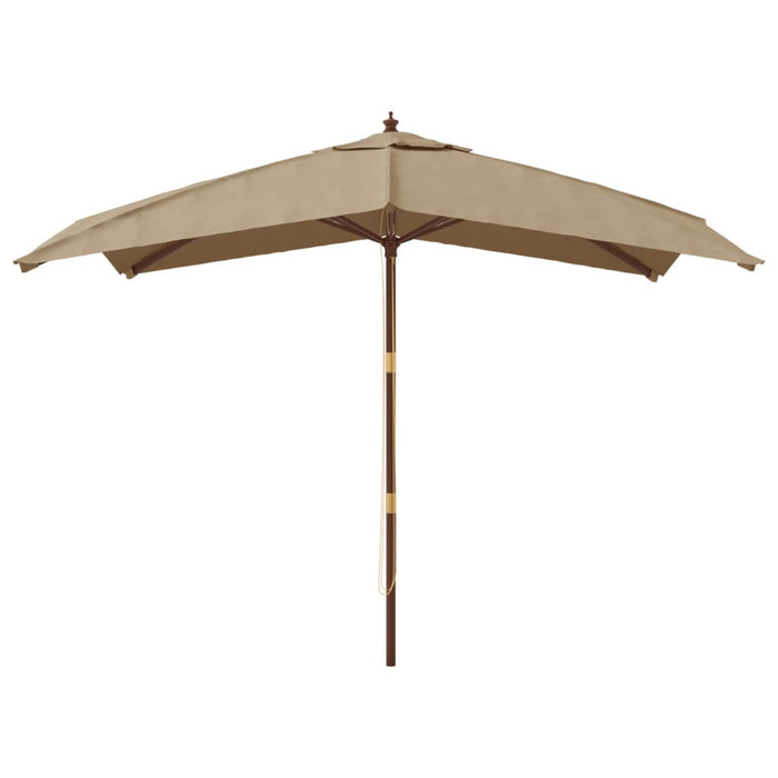 Umbrelă de grădină stâlp din lemn, taupe, 300x300x273 cm - WALTI WALTI