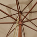 Umbrelă de grădină stâlp din lemn, taupe, 300x300x273 cm - WALTI WALTI
