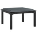 Set mobilier de grădină, 4 piese, negru și gri, poliratan - WALTI WALTI
