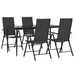 Set mobilier de grădină, 5 piese, negru, poliratan - WALTI WALTI