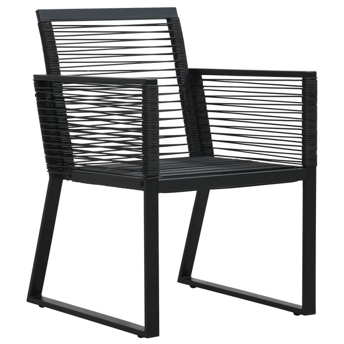 Set mobilier de grădină, 5 piese, negru, ratan PVC - WALTI WALTI