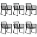 Set mobilier de grădină, 7 piese, negru, ratan PVC - WALTI WALTI
