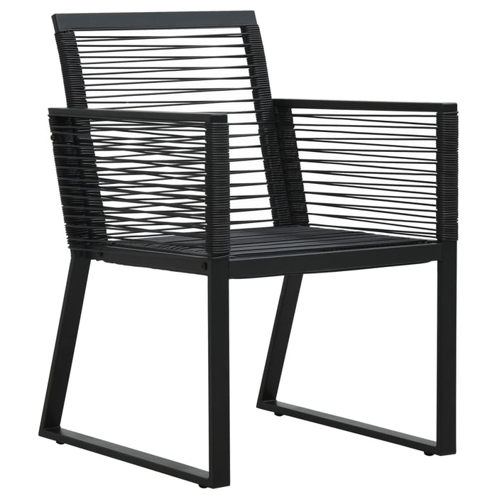 Set mobilier de grădină, 7 piese, negru, ratan PVC - WALTI WALTI