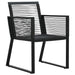 Set mobilier de grădină, 7 piese, negru, ratan PVC - WALTI WALTI
