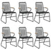 Set mobilier de grădină, 7 piese, negru, ratan PVC - WALTI WALTI