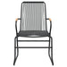 Set mobilier de grădină, 7 piese, negru, ratan PVC - WALTI WALTI