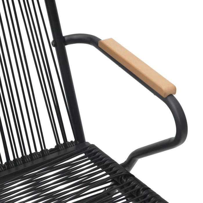 Set mobilier de grădină, 7 piese, negru, ratan PVC - WALTI WALTI