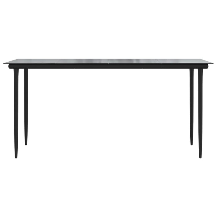 Set mobilier de grădină, 5 piese, negru, ratan PVC - WALTI WALTI